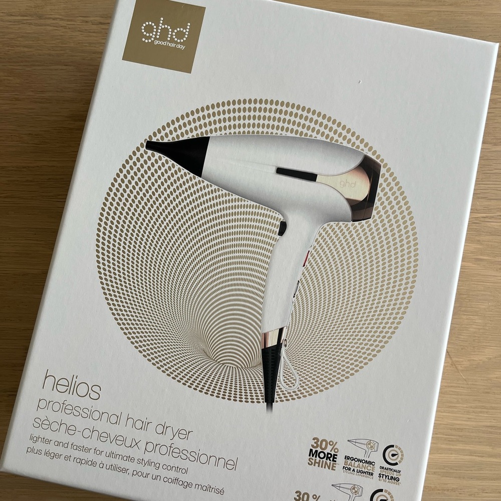 ghd Helios Hair Dryer - White and Rose Gold